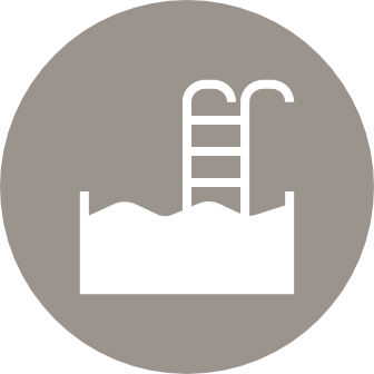 Be like the water in our sparkling saltwater pool and spa
